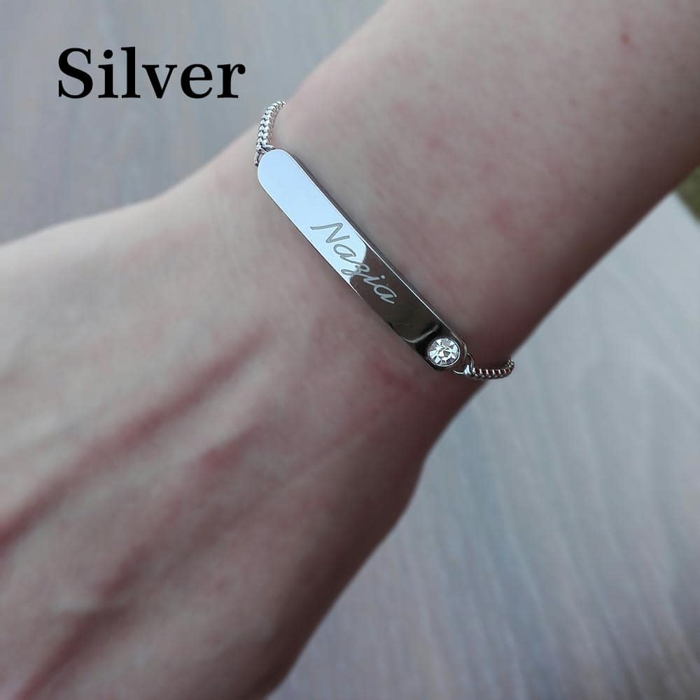 Adjustable Name Bracelet for Girls