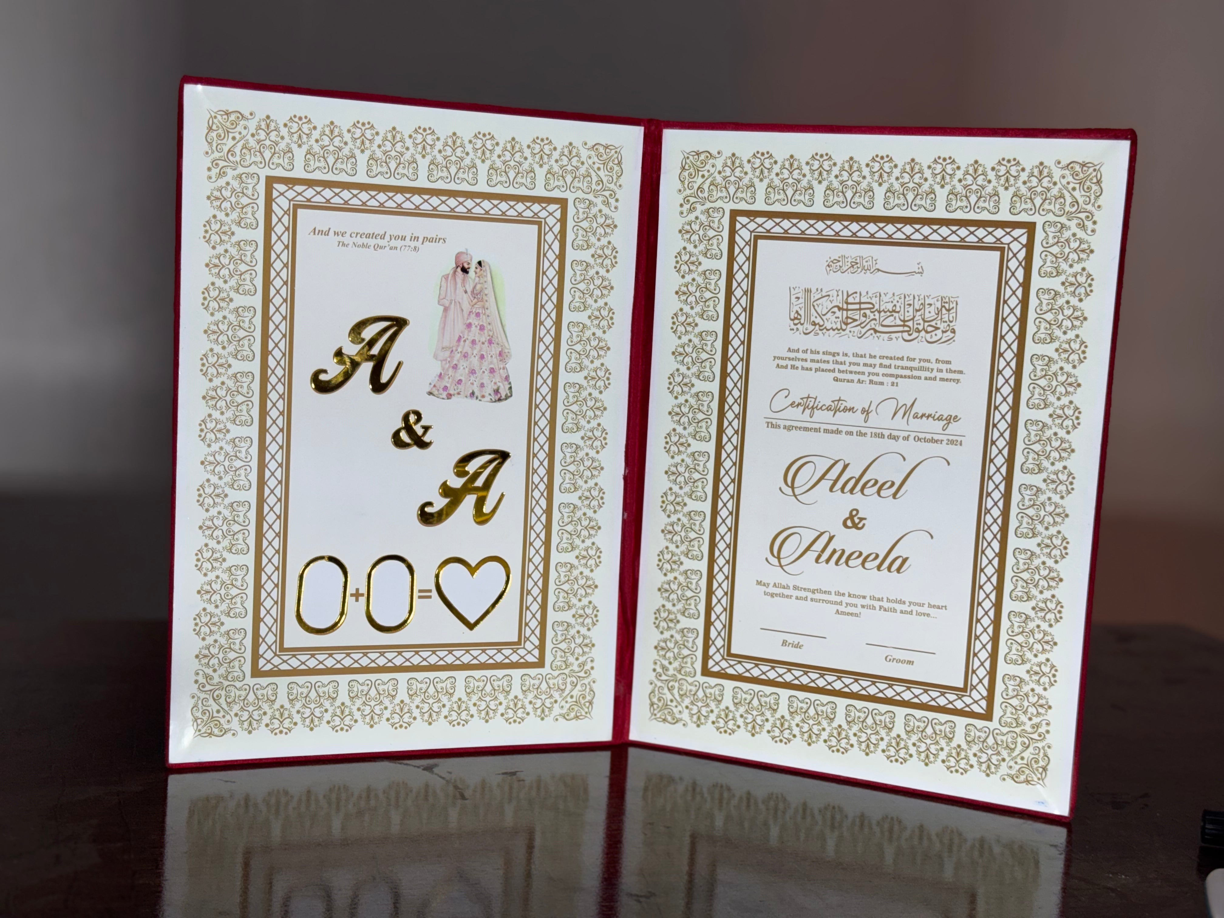 Nikkah Booklet | Black