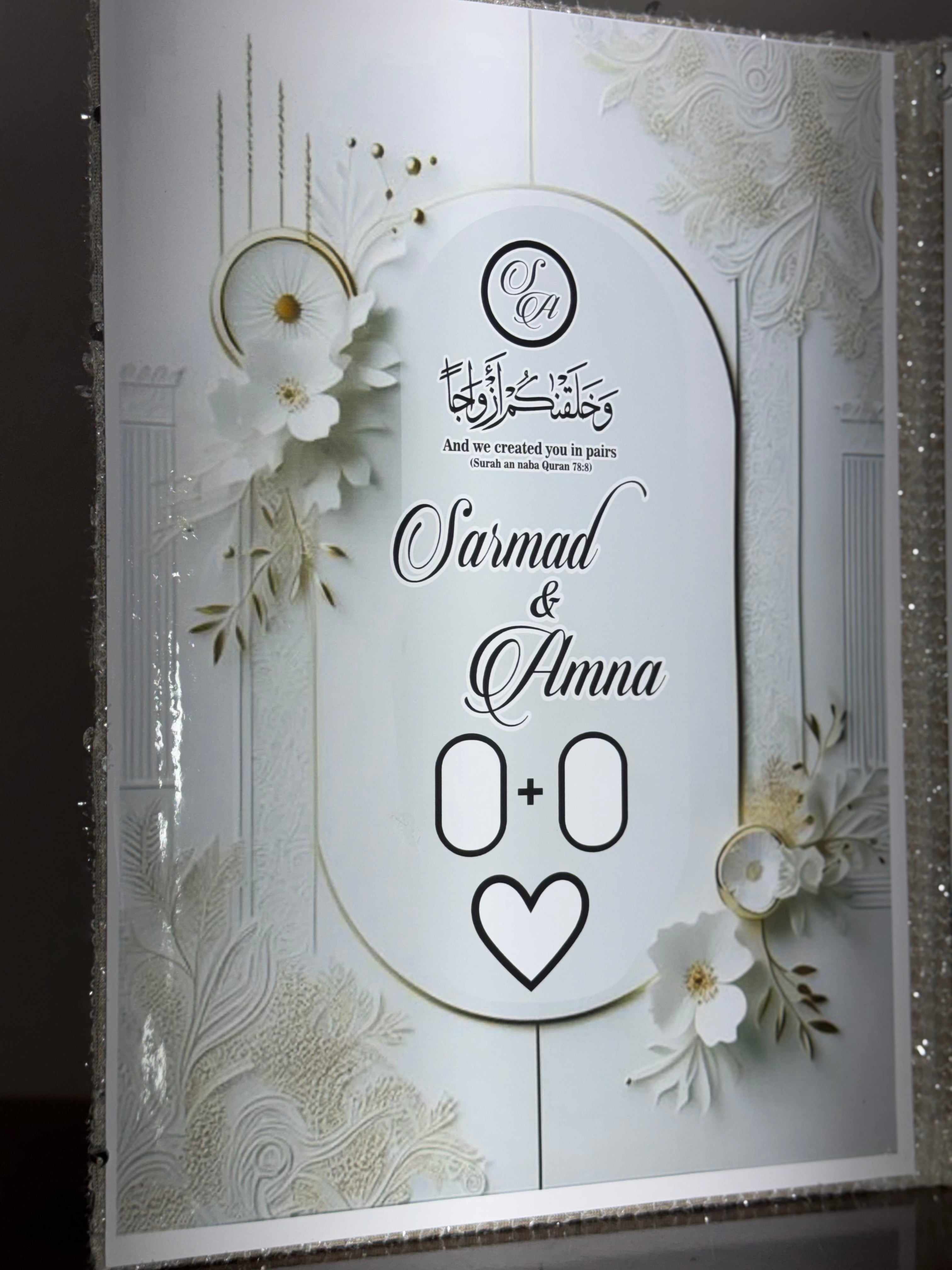 Nikkah Booklet | FANCY WHITE