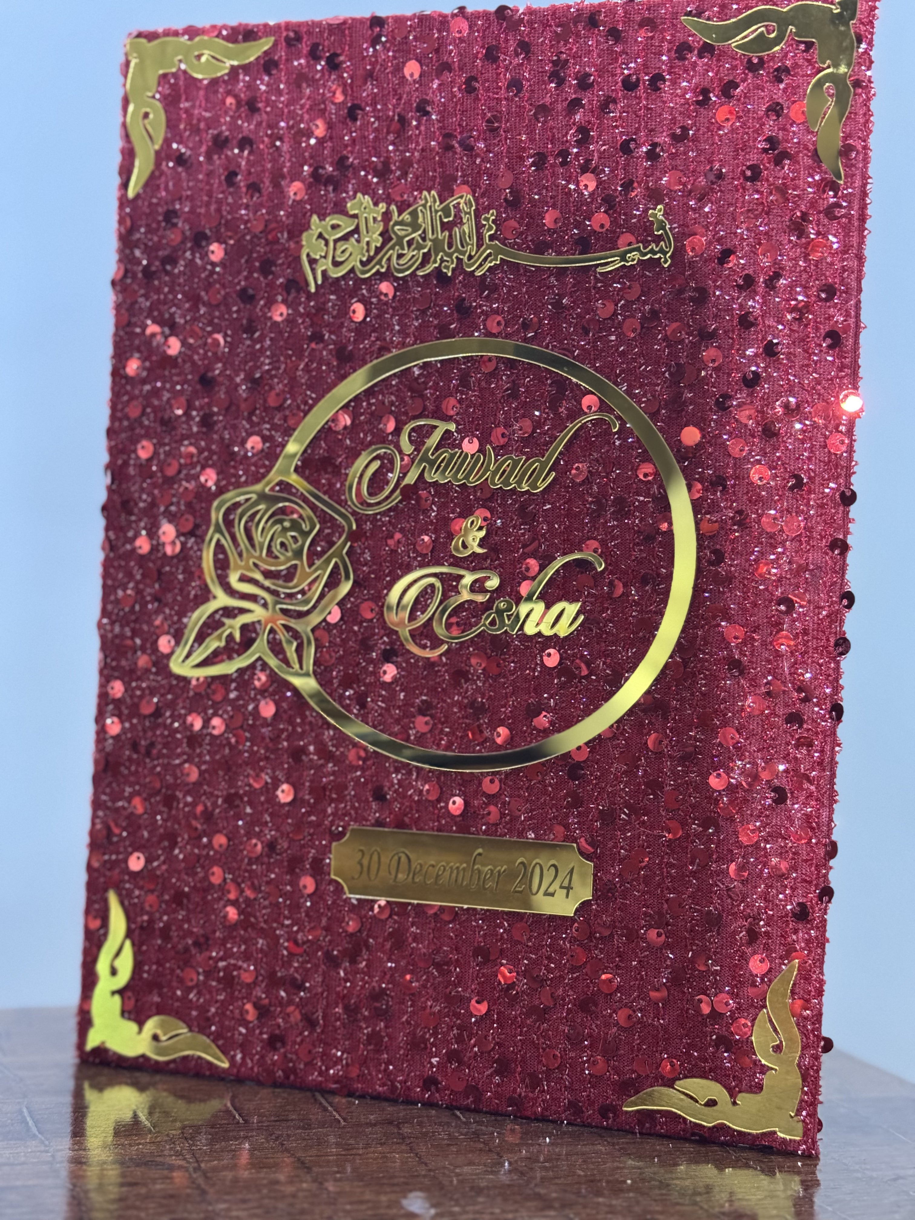 Nikkah Booklet | FANCY RED