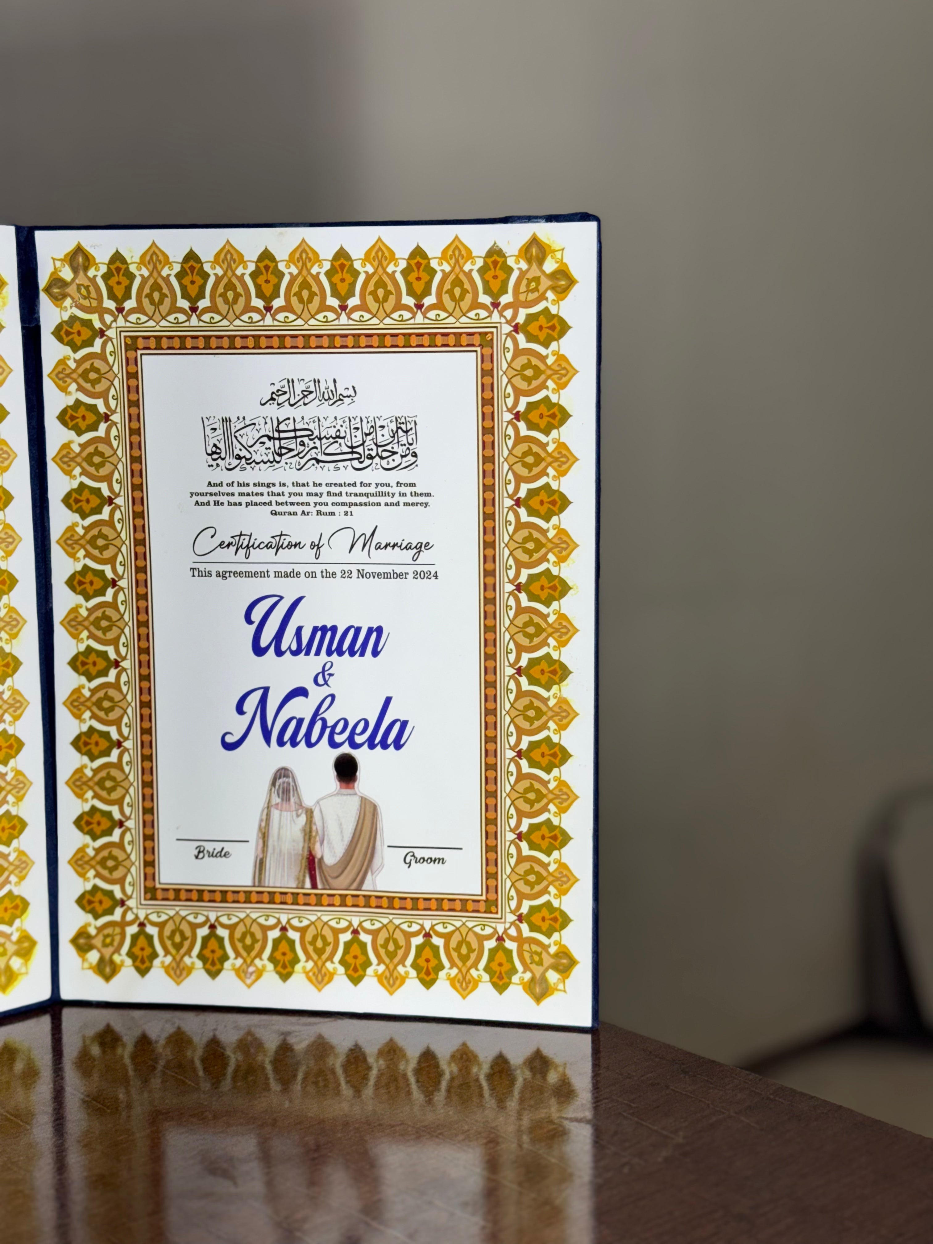 Nikkah Booklet | BLUE