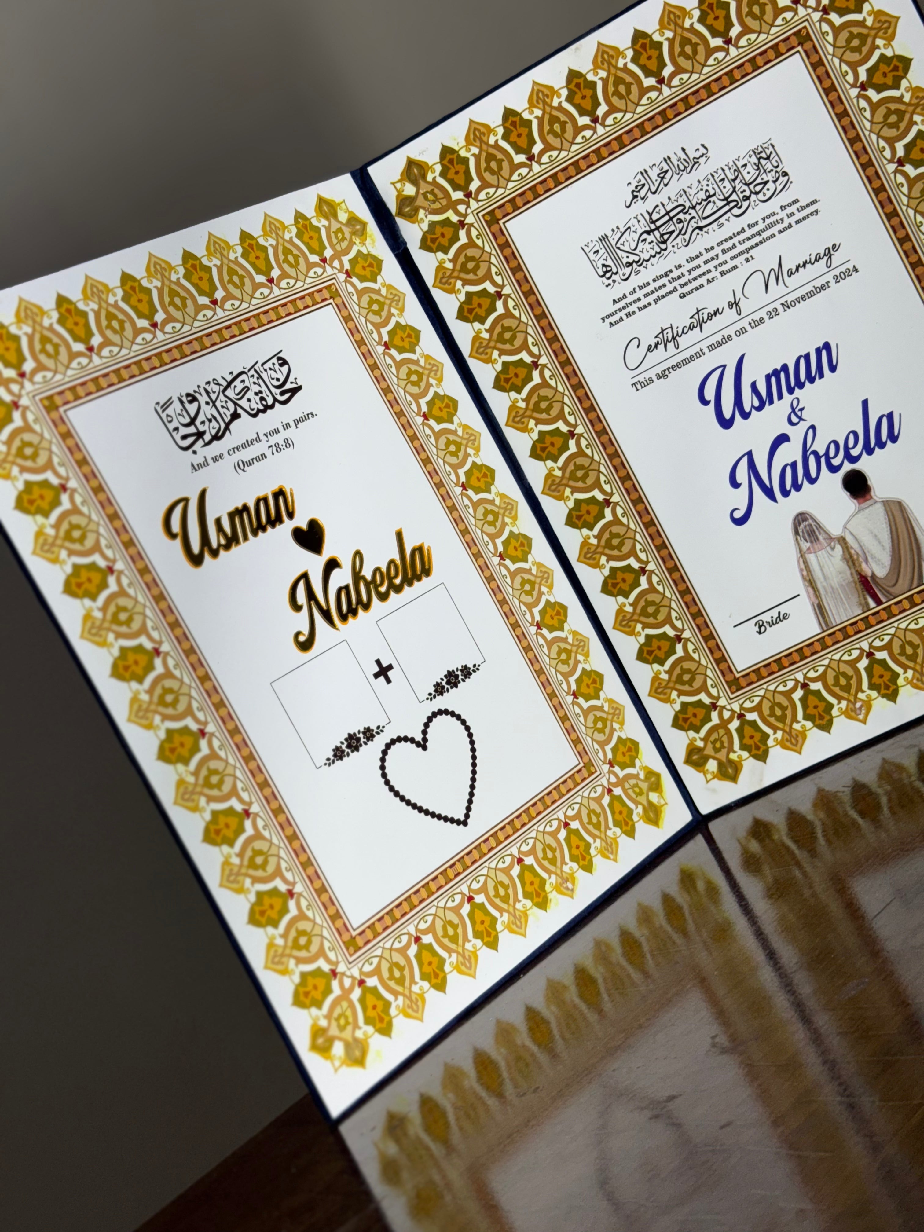 Nikkah Booklet | BLUE