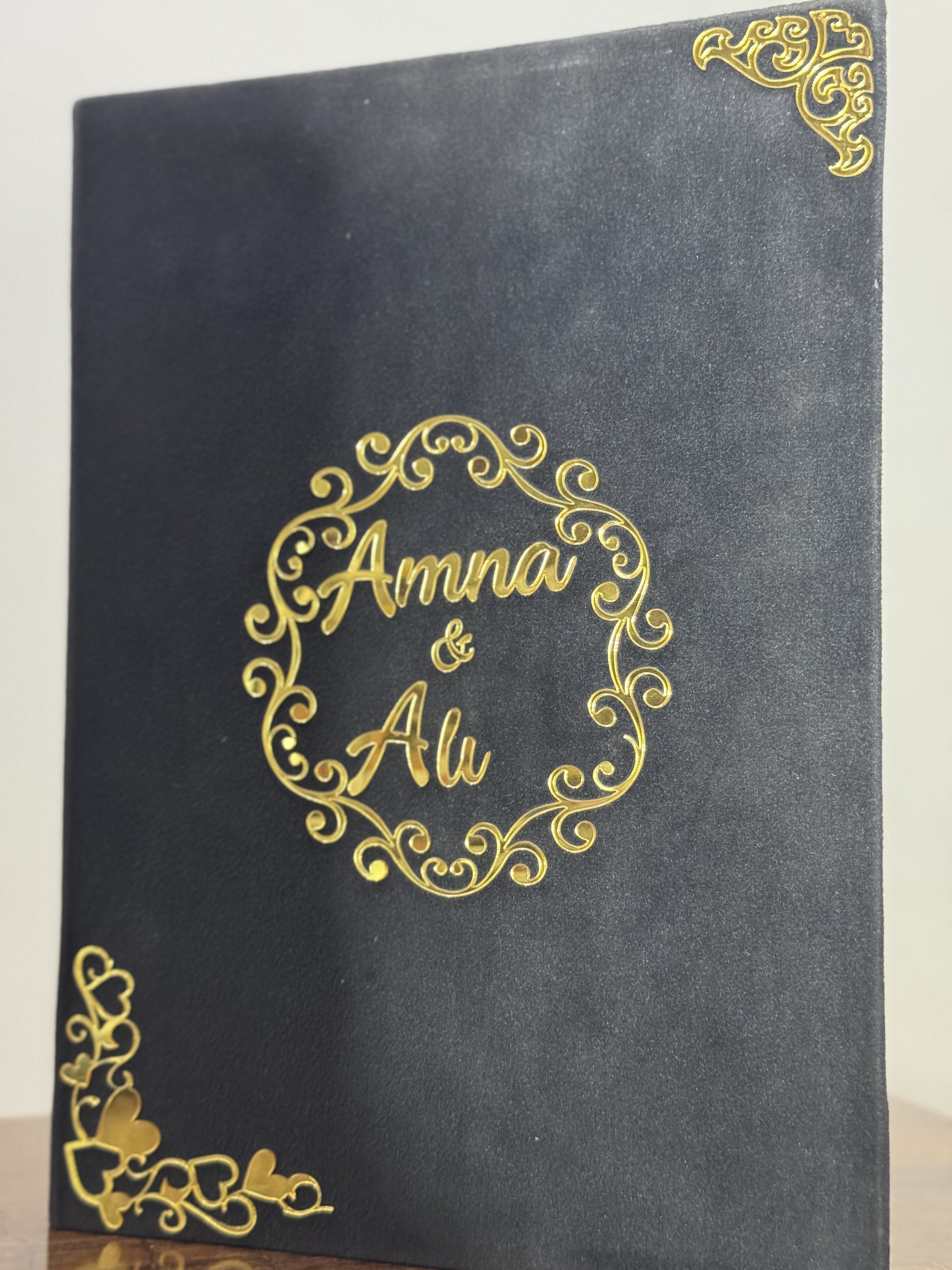 Nikkah Booklet | Black