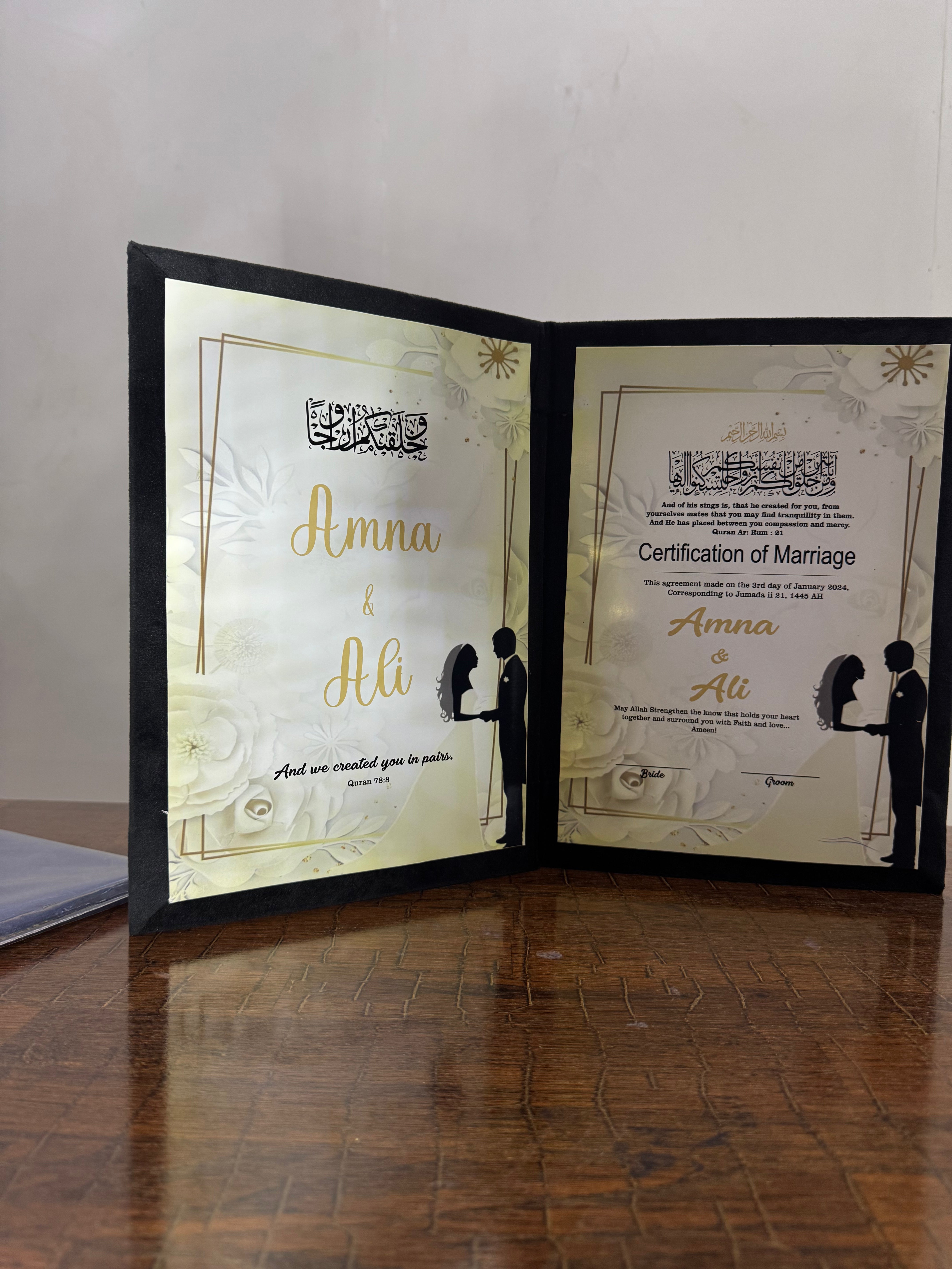 Nikkah Booklet | Black