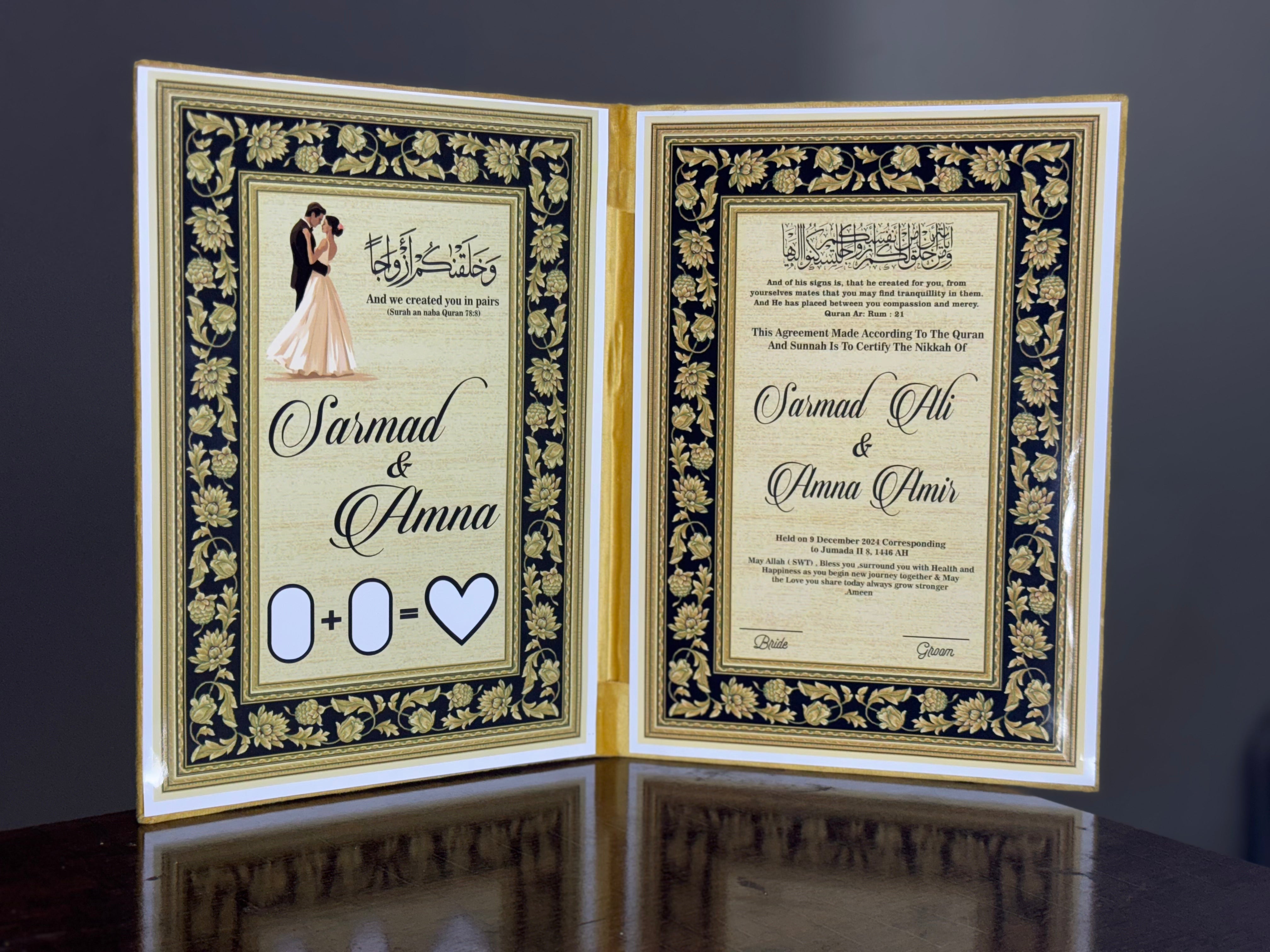 Nikkah Booklet | GOLD