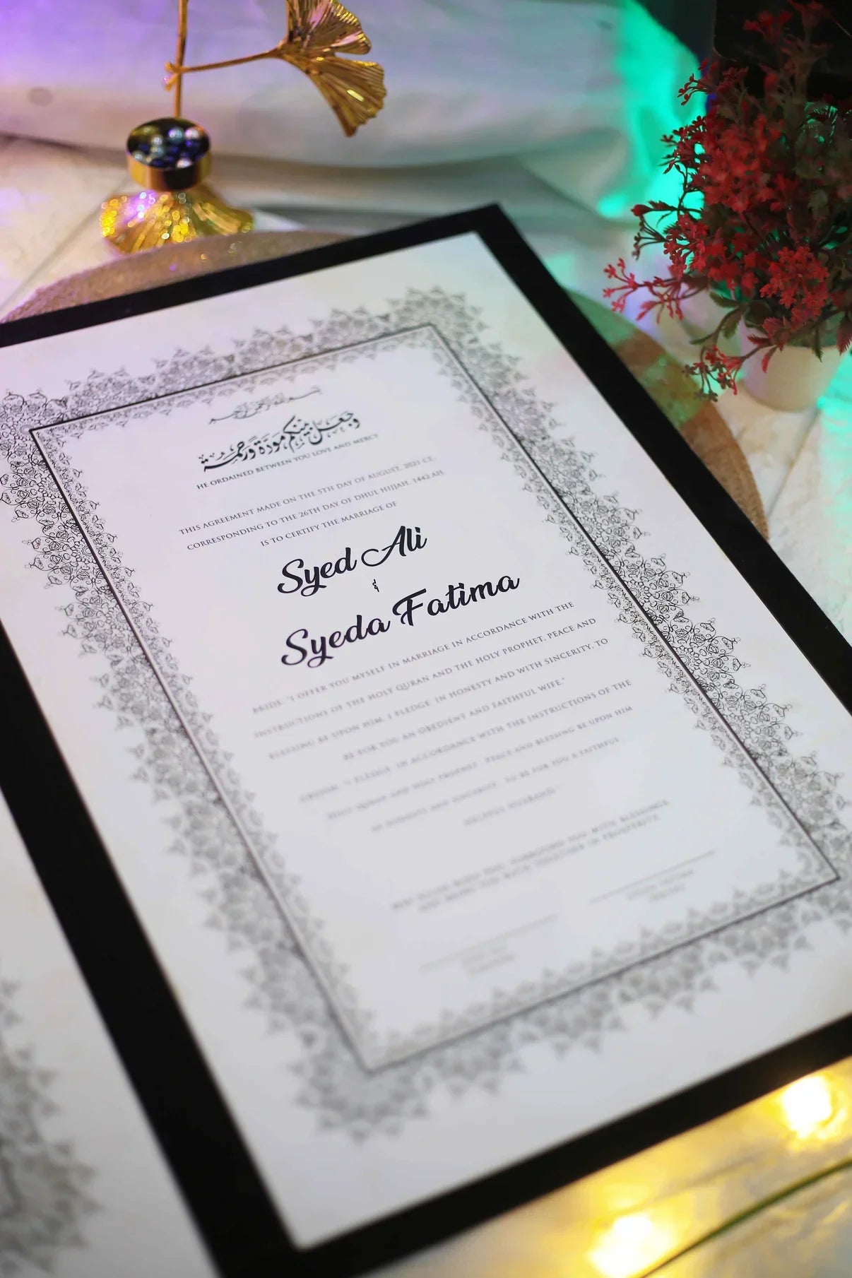 Nikkah Booklet | Black