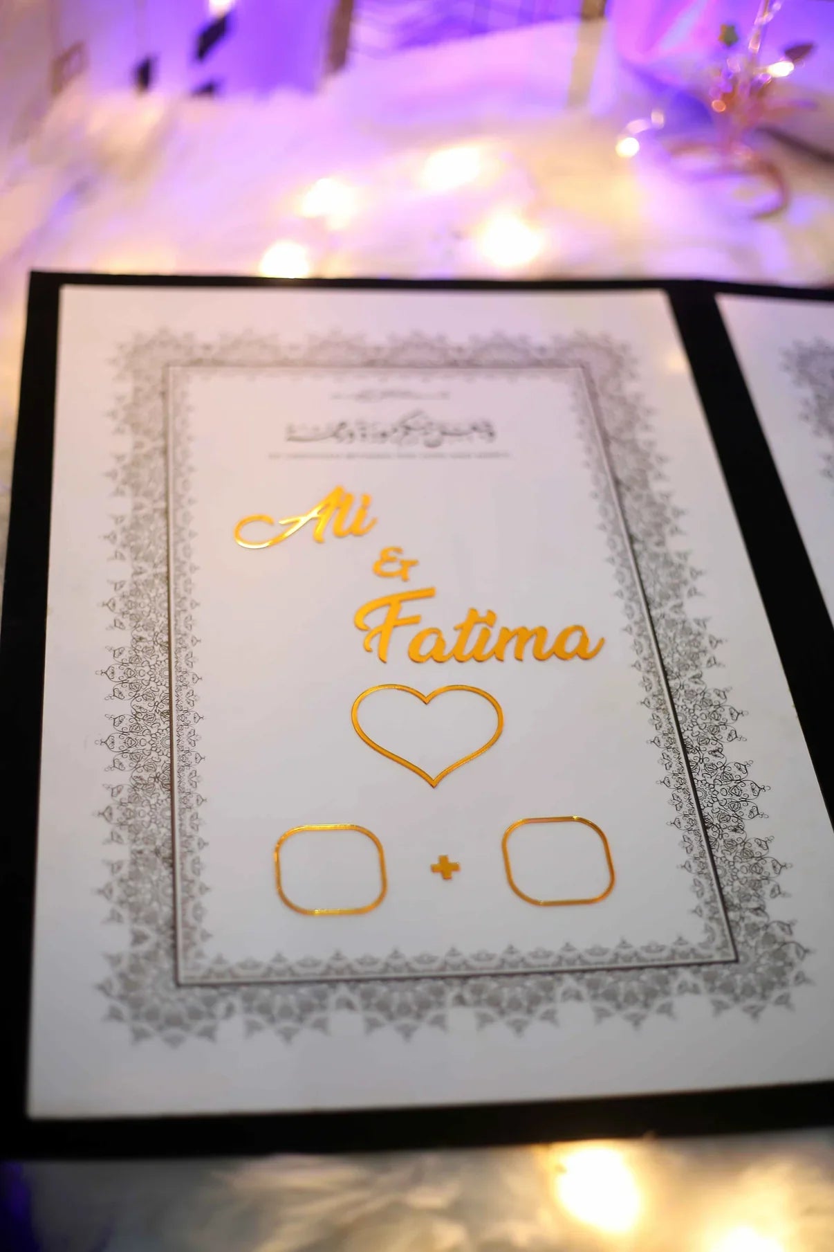 Nikkah Booklet | Black