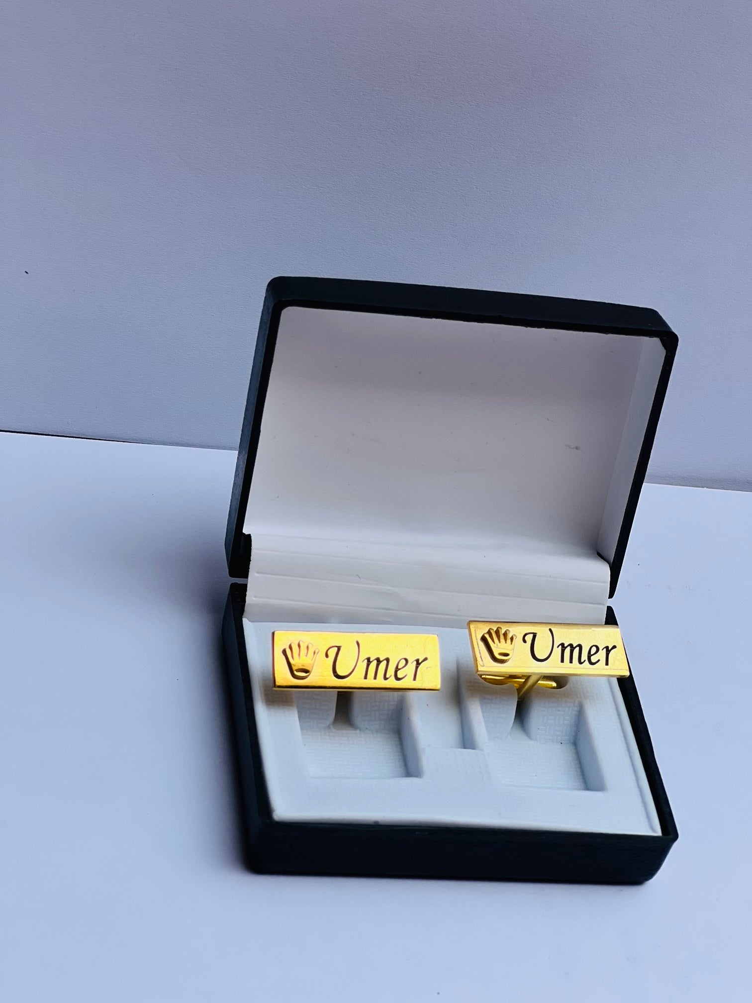 Crown Engraved Cufflinks