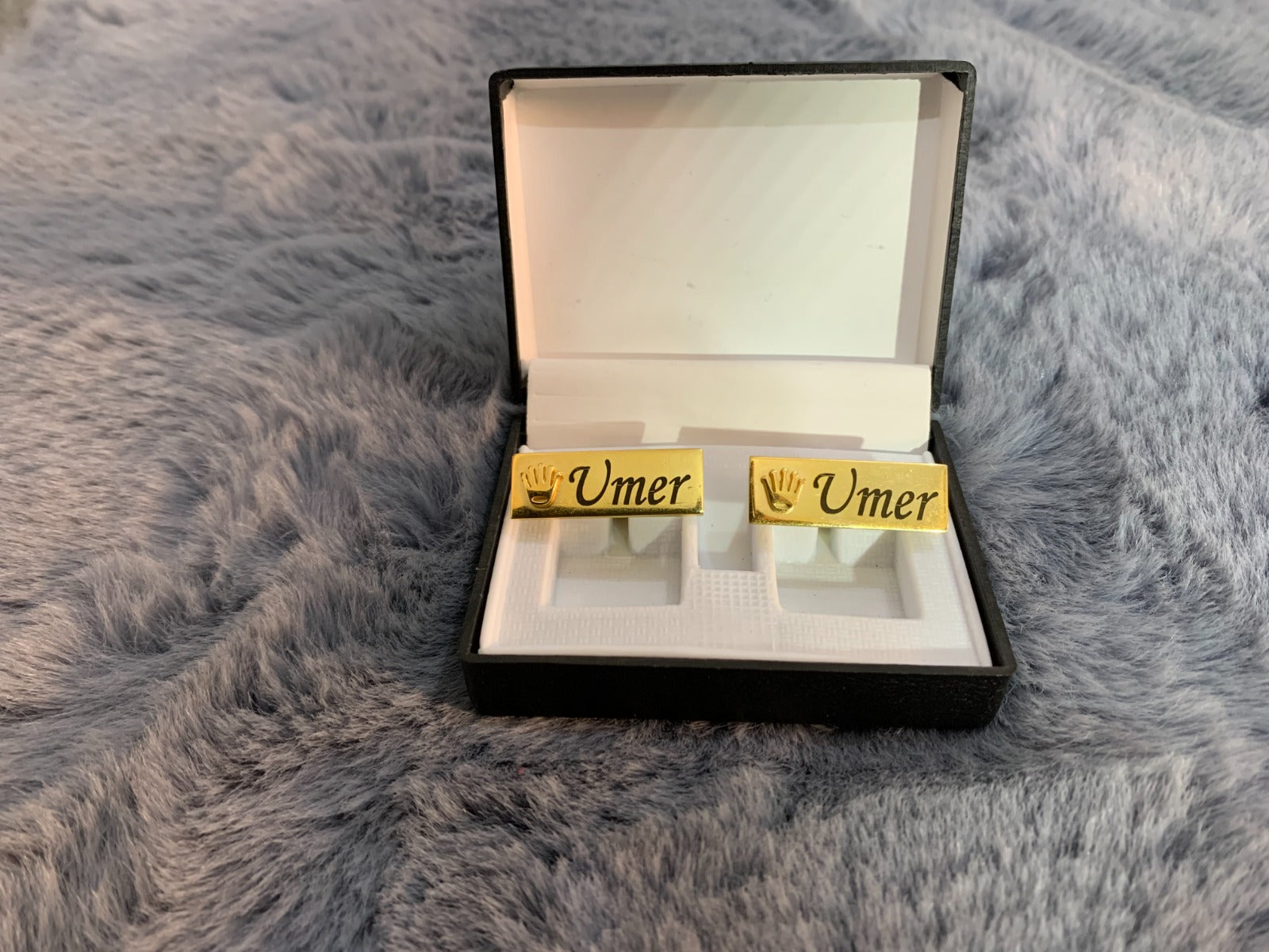 Crown Engraved Cufflinks