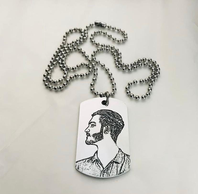 Tag Locket with chain