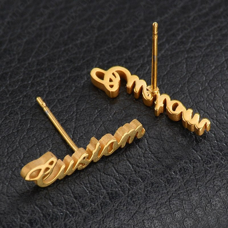 Personalized Customize Name Earrings