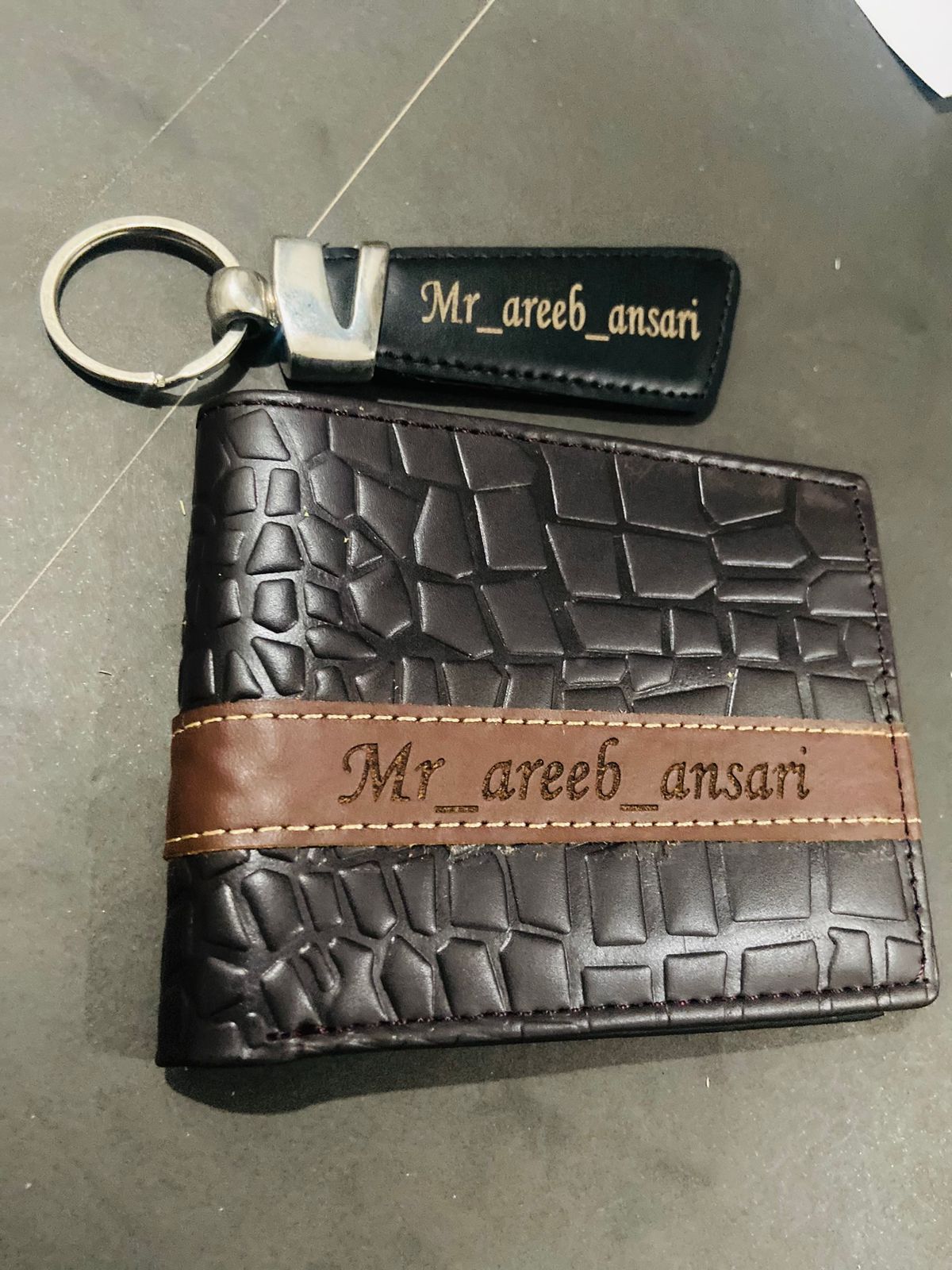 Crocodile Wallet + Keychain