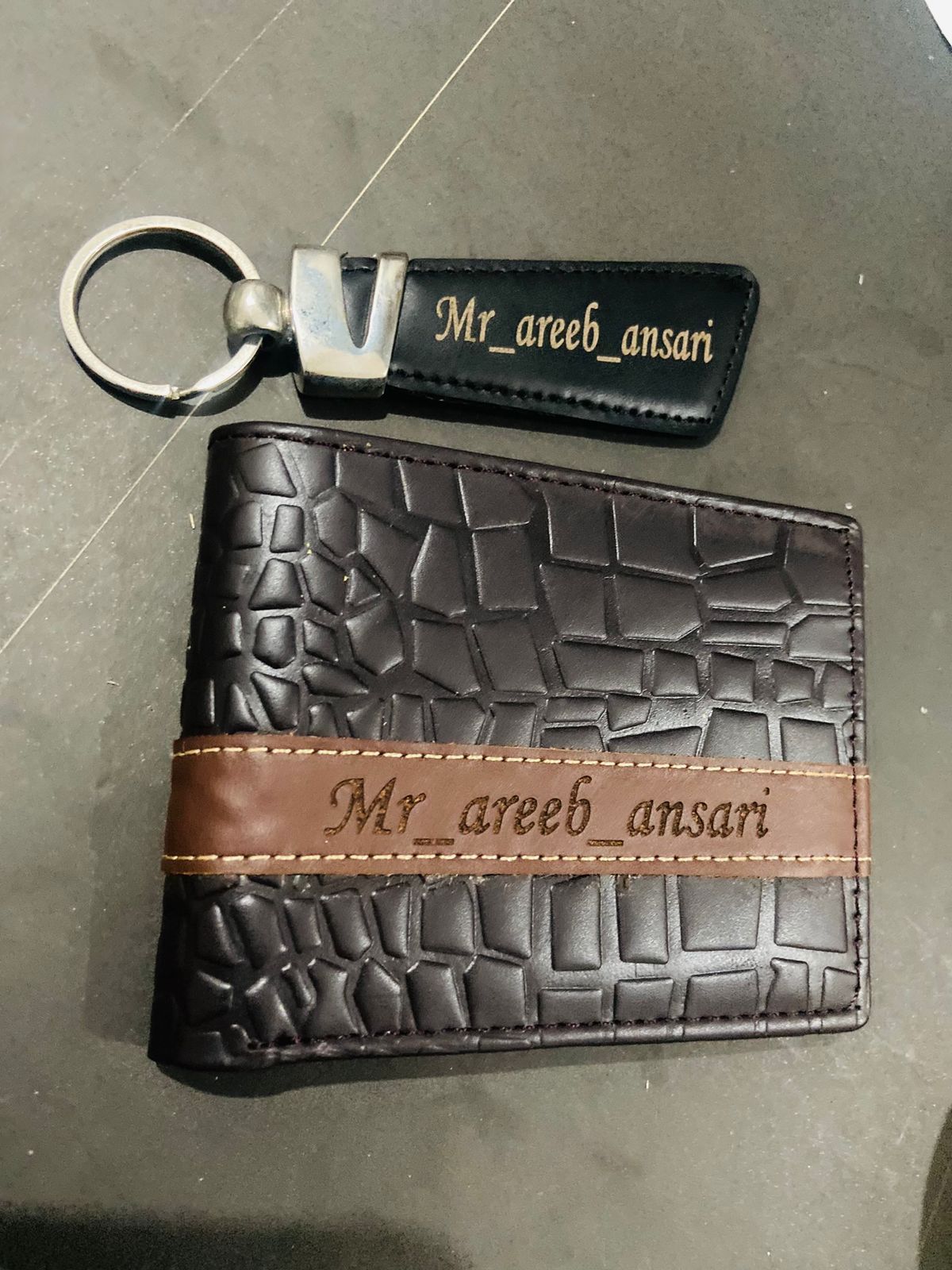 Crocodile Wallet + Keychain