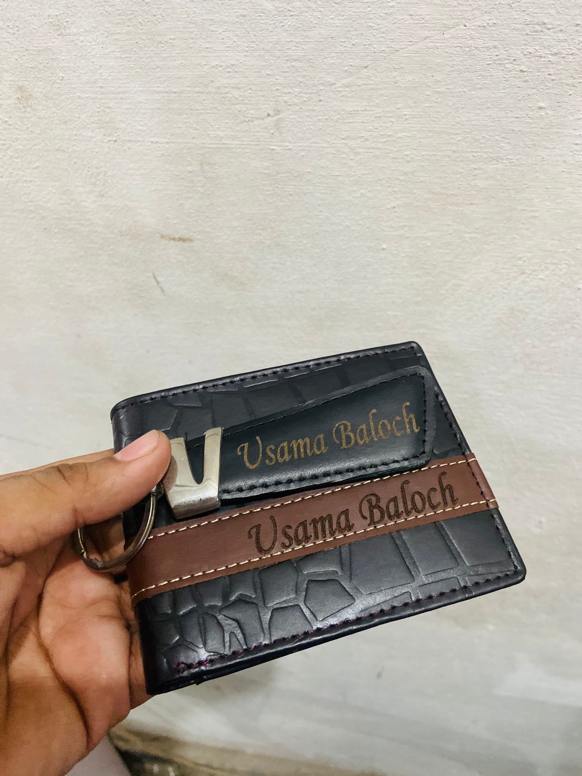 Crocodile Wallet + Keychain