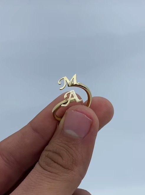 Customize Double Name Rings