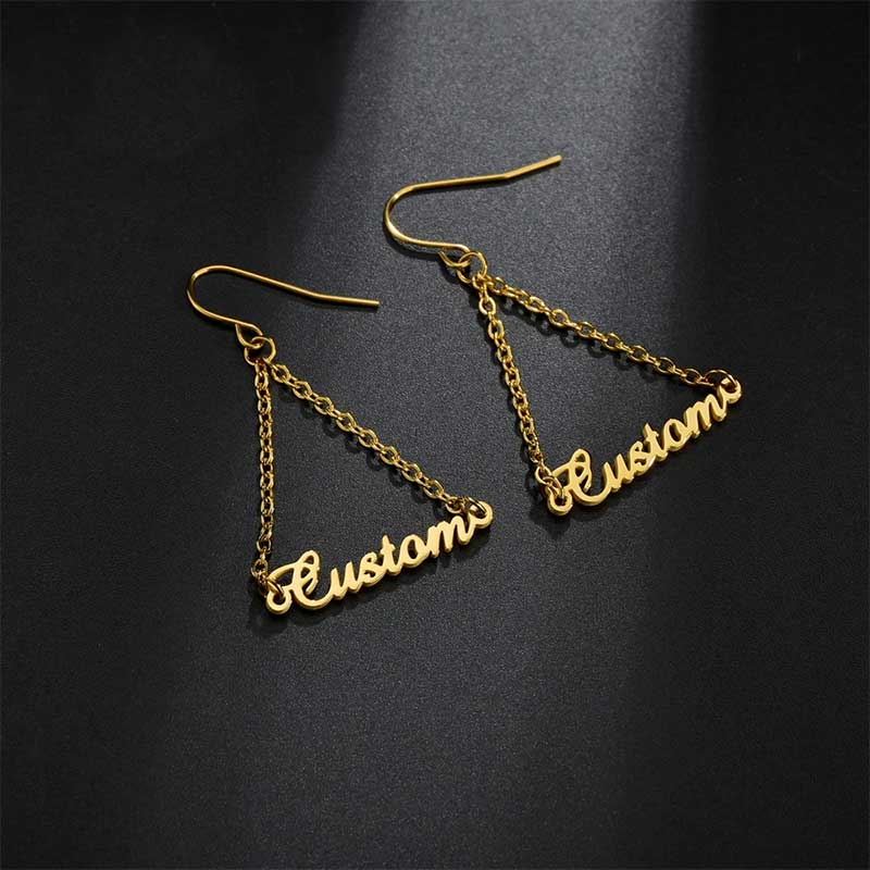 Personalized Customize Name Earrings