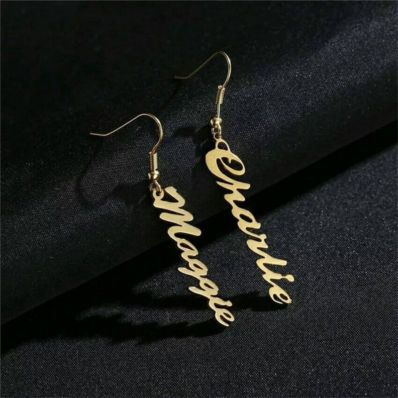 Personalized Customize Name Earrings